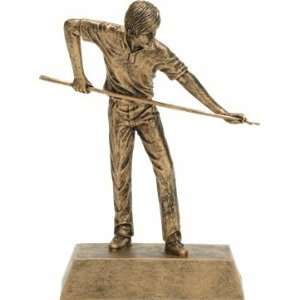   Series Gold Male / Female Pool Billiards Trophy Award Sports