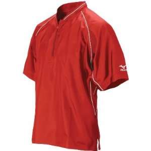  Mizuno Youth Premier Piped Red Batting Jersey   Youth 