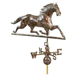 On Sale  Galloping Horse Full Size Copper Weathervane Blue Verde 