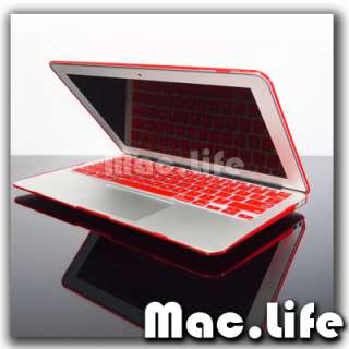 RED Crystal Hard Case Cover for Macbook Air 11 A1370  