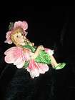 Fairy/Pixie Shelf Sitter Pink Pedals Fairies New In Box Gift Floral 