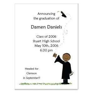  African American Boy Graduate Announcements: Toys & Games