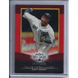   2011 Topps Triple Threads Serial #d 1414/1500 SEATTLE MARINERS