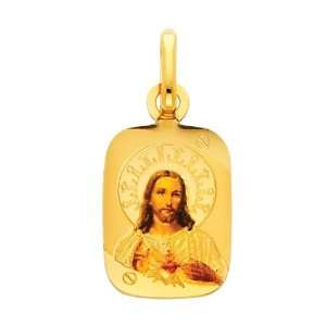   Jesus Heart Enamel Picture Charm Pendant: The World Jewelry Center