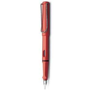  Lamy Safari Red Fountain Pen Fine nib, 016F: Office 