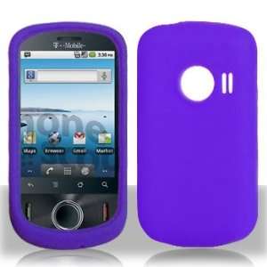  Purple Soft Silicon Skin Case Cover for Huawei M835: Cell 
