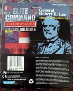 ELITE COMMAND 4 DIE CAST SOLDIERS GEN ROBERT E. LEE  