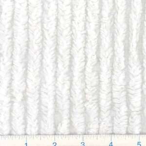  54 Wide Wavery Baby Chenille White Fabric By The Yard 