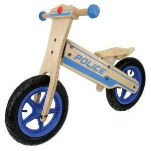 Wave Childs Wooden Running Bike (Police):  Sports 