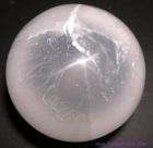 Selenite Natural Fiber Optic Crystal Sphere Morocco 1014  