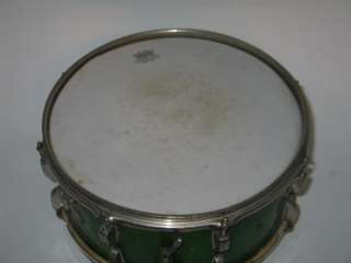 VINTAGE 1947 55 WFL LUDWIG SNARE DRUM GREEN SPARKLE FLASH PEARL 14X6 1 