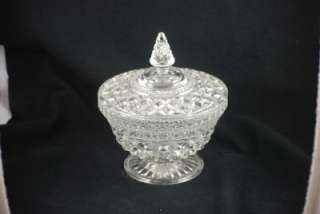 Anchor Hocking Wexford Crystal Candy Dish & lid  