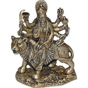  Durga Hindu Goddess Religious Statue Brass Figurines: Home 