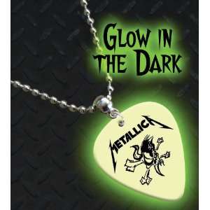  Metallica Glow In The Dark Premium Guitar Pick Necklace 