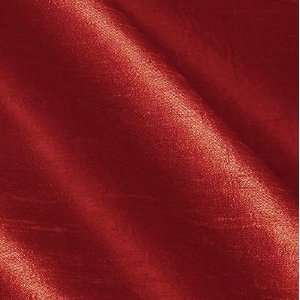   Silk Fabric Iridescent Cherry Red By The Yard Arts, Crafts & Sewing