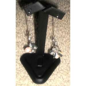  Black Leather Earring Stand for 1 Pair of Earrings Jewelry Holder 