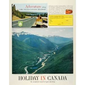 1964 Ad Trans Canada Highway Vacation Rogers Pass Revelstoke British 