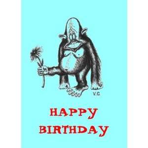  Monkey Happy Birthday Card Design