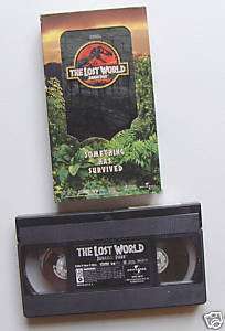 VHS JURASSIC PARK THE LOST WORLD MOVIE PLAYS GREAT   