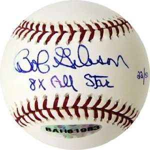   Bob Gibson Baseball   with 8x Allar Inscription