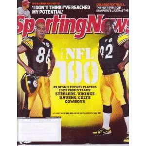  SPORTING NEWS Magazine (Sept 13, 2010) The NFL 100: Staff 