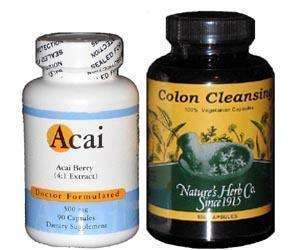 ACAI BERRY Extract Cleanser Herbal COLON CLEANSE Combo  