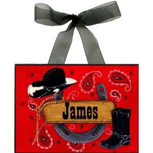  Western Personalized Wall Plaque 