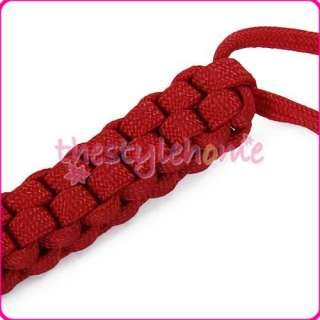 Red Weave 550 PARACORD KNIFE/ GEAR LANYARDS TACTICAL  