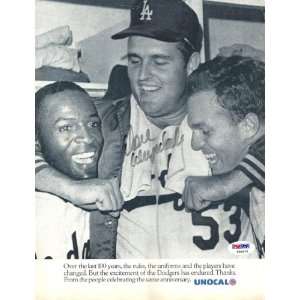  Don Drysdale Autographed Dodgers Magazine Cover PSA/DNA 