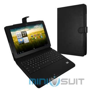   Wireless Keyboard Leather Case for Acer Iconia A200 Tab  