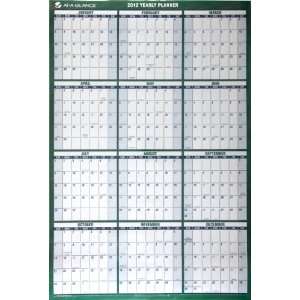   Wall Planner, Large Wall, Green, 2012 (PM210 28)