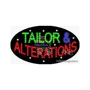 Tailor and Alterations LED Sign 15 inch tall x 27 inch wide x 3.5 inch 