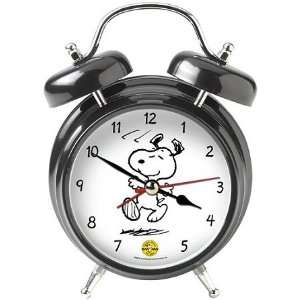   Original Snoopy Peanuts Wacky Waker 2 Bell Alarm Clock