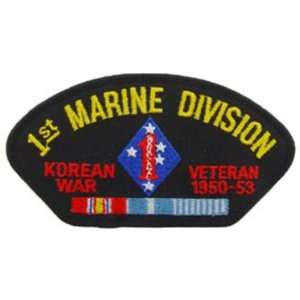  U.S.M.C. 1st Marine Division Korean War Veteran Hat Patch 