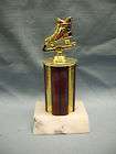 ruby trophy hockey skate award marble base personalized