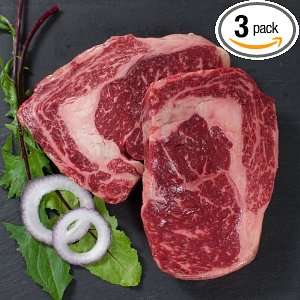Wagyu Beef Rib Eye Steaks   Marble Grade 5/6   6 (12 oz) Rib Eyes 