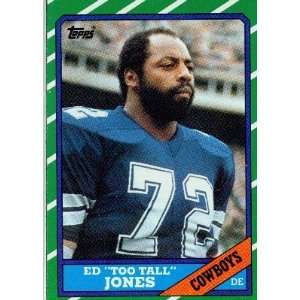  1986 Topps #132 Ed Too Tall Jones   Dallas Cowboys 