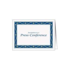  Invitation to a press conference Card Health & Personal 