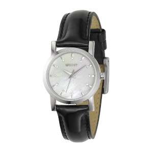   / NY4768 BLACK or WHITE SHIMMERY Leather Strap MOP Watch FREE GIFT