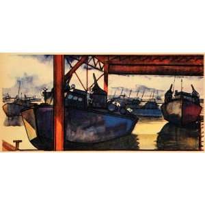   New Orleans Ship Boat Marine World War 2   Original Color Print: Home