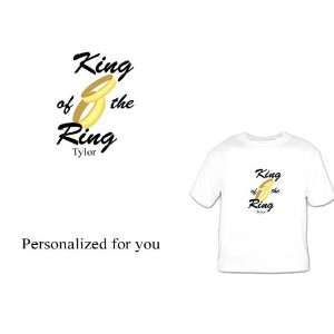 Custom Personalized Ring Bearer Shirt King of the Ring 2 rings Great 