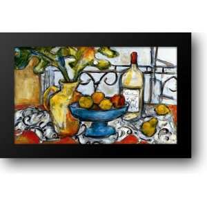  Still Life With Black And White Fabric 44x28 Framed Art 