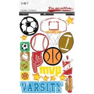 SEI   Im an Athlete Collection   Foam Stickers:  Home 