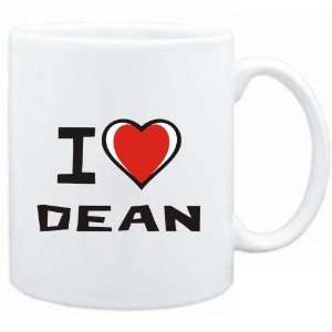  Mug White I love Dean  Last Names