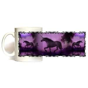 Enchanted Unicorn Mug by Julie Fain 11oz Coffee Mugs Microwave and 