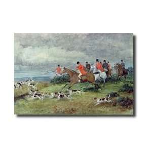 Fox Hunting In Surrey 19th Century Giclee Print