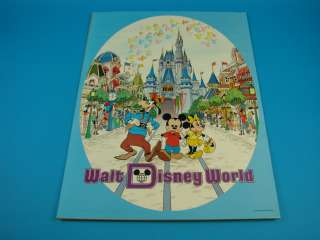 Walt Disney World Magic Kingdom Poster Mickey Mouse VTG  