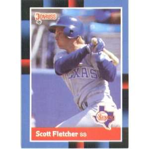  1988 Donruss # 180 Scott Fletcher Texas Rangers Baseball 