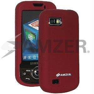  Amzer Silicone Skin Jelly Case   Maroon Red: Cell Phones 