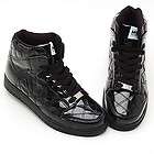 More Like Womens Black Shiny High Top Sneakers Shoes NWT US 6 9 
